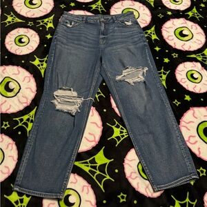 american eagle mom straight jeans